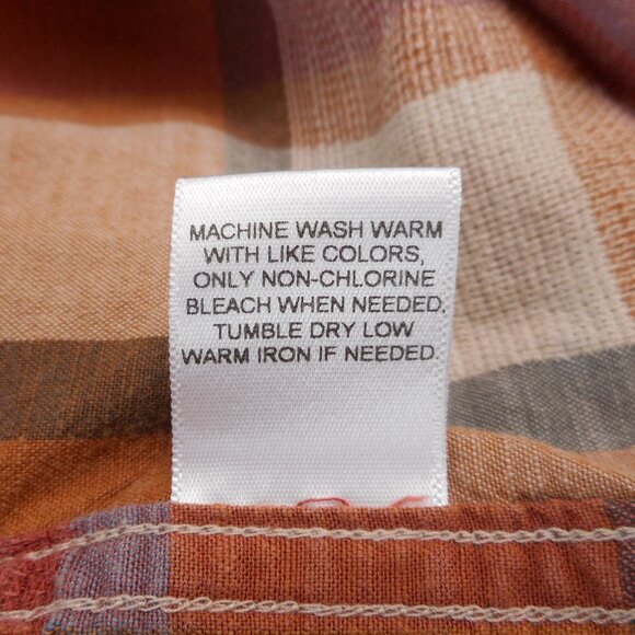 Solaris Outdoors Men's L Hiking Shirt Button-up Short Sleeve Plaid Pocket Collar - Picture 6 of 7